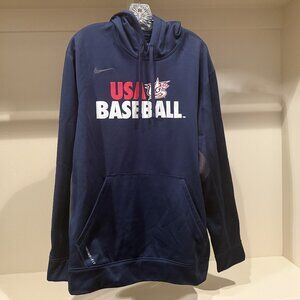 Nike USA Baseball Therma-Fit Hoodie Sweatshirt Size X-Large